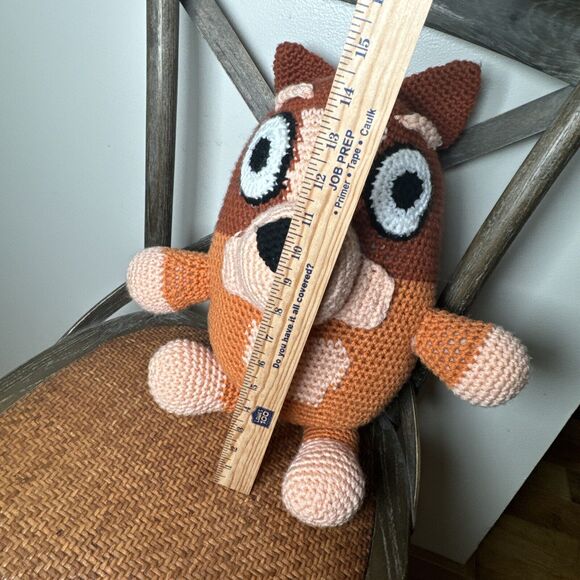 Handcrafted‎ Crocheted Bingo Character Stuffed Toy Plush From Bluey - Picture 11 of 14